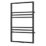 Towelrads 800mm x 500mm 1095BTU Black Flat Designer Towel Radiator