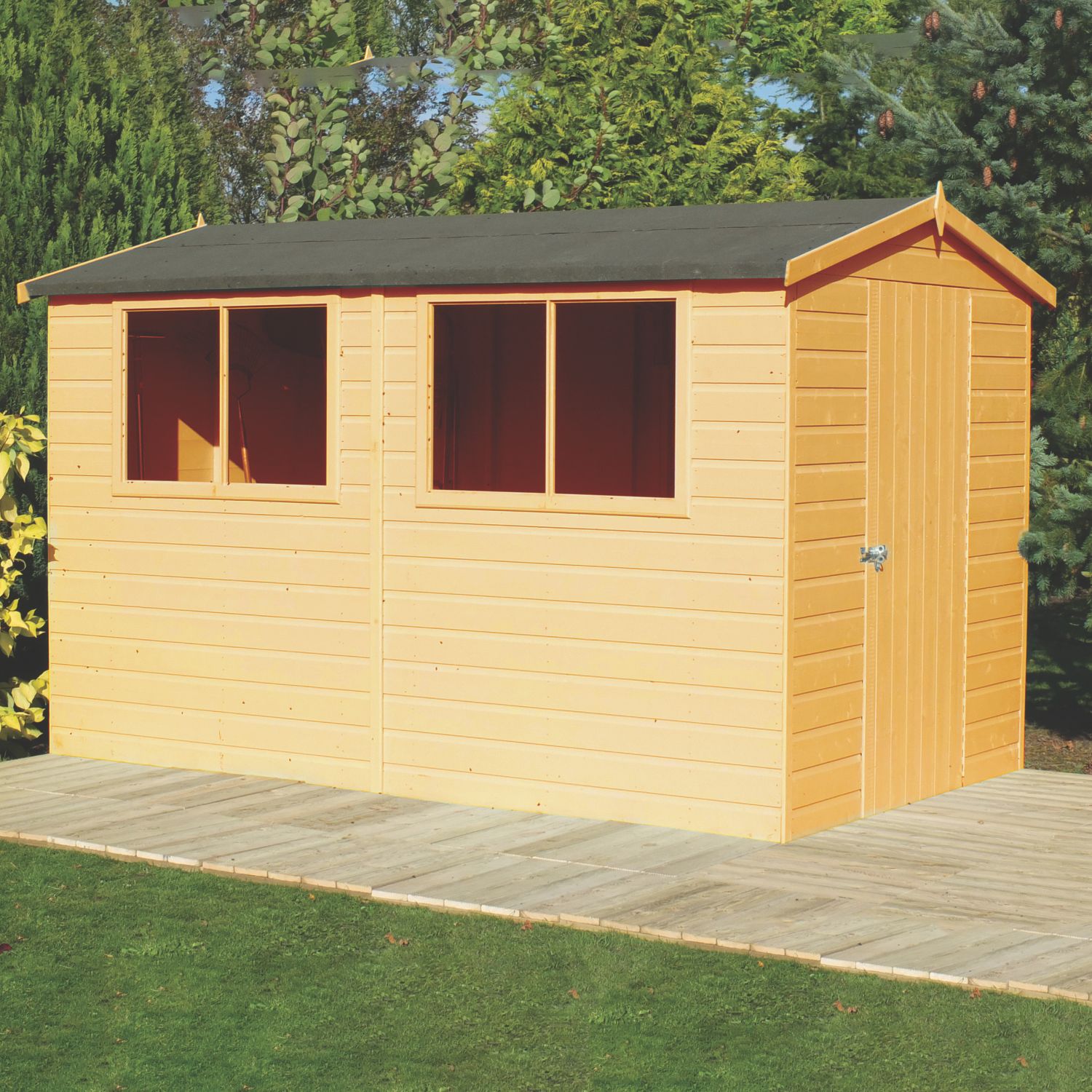 Shire 6' x 10' (Nominal) Apex Shiplap Timber Workshop (254TJ)