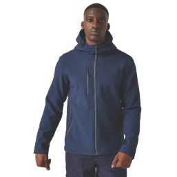 Regatta Navigate  2-Layer Hooded Jacket Navy/Seal Grey Small 37.5" Chest