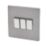 Varilight  10AX 3-Gang 2-Way Light Switch  Slate Grey
