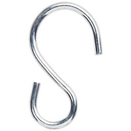 Diall S-Hooks Zinc-Plated 90 x 6mm 2 Pack