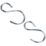 Diall S-Hooks Zinc-Plated 90 x 6mm 2 Pack