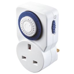 Masterplug TMS24 Mechanical Plug-In & Plug-Through Timer