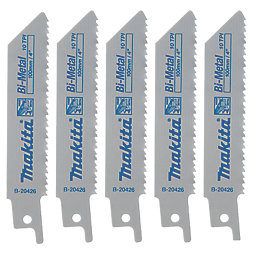 Makita  B-20426 Multi-Material Reciprocating Saw Blades 100mm 5 Pack