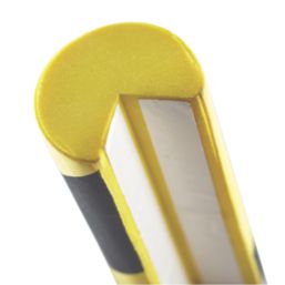 Mottez  Dark Grey/Yellow Protective Foam Angle Curved Shaped Section 40mm x 750mm x 40mm