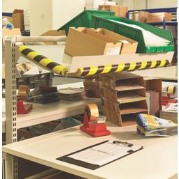 Mottez  Dark Grey/Yellow Protective Foam Angle Curved Shaped Section 40mm x 750mm x 40mm