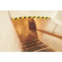 Mottez  Dark Grey/Yellow Protective Foam Angle Curved Shaped Section 40mm x 750mm x 40mm