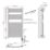 Flomasta 1200mm x 600mm 1364BTU Chrome Curved Electric Towel Radiator