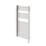 Flomasta 1200mm x 600mm 1364BTU Chrome Curved Electric Towel Radiator