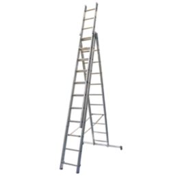 Zarges Light Trade Aluminium 6.8m Combination Ladder