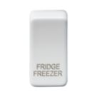 Knightsbridge 'FRIDGE/FREEZER' Switch Cover Matt White