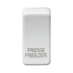 Knightsbridge 'FRIDGE/FREEZER' Switch Cover Matt White