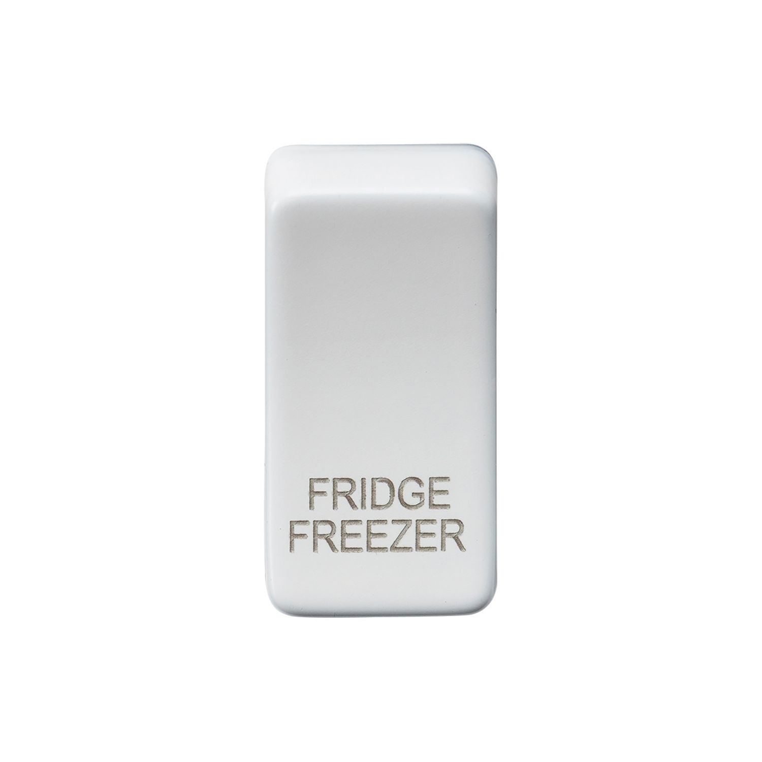 Knightsbridge 'FRIDGE/FREEZER' Switch Cover Matt White (255CT)