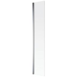 Mira Elevate Semi-Frameless Chrome Mini Bathscreen Static Panel  300mm x 1450mm