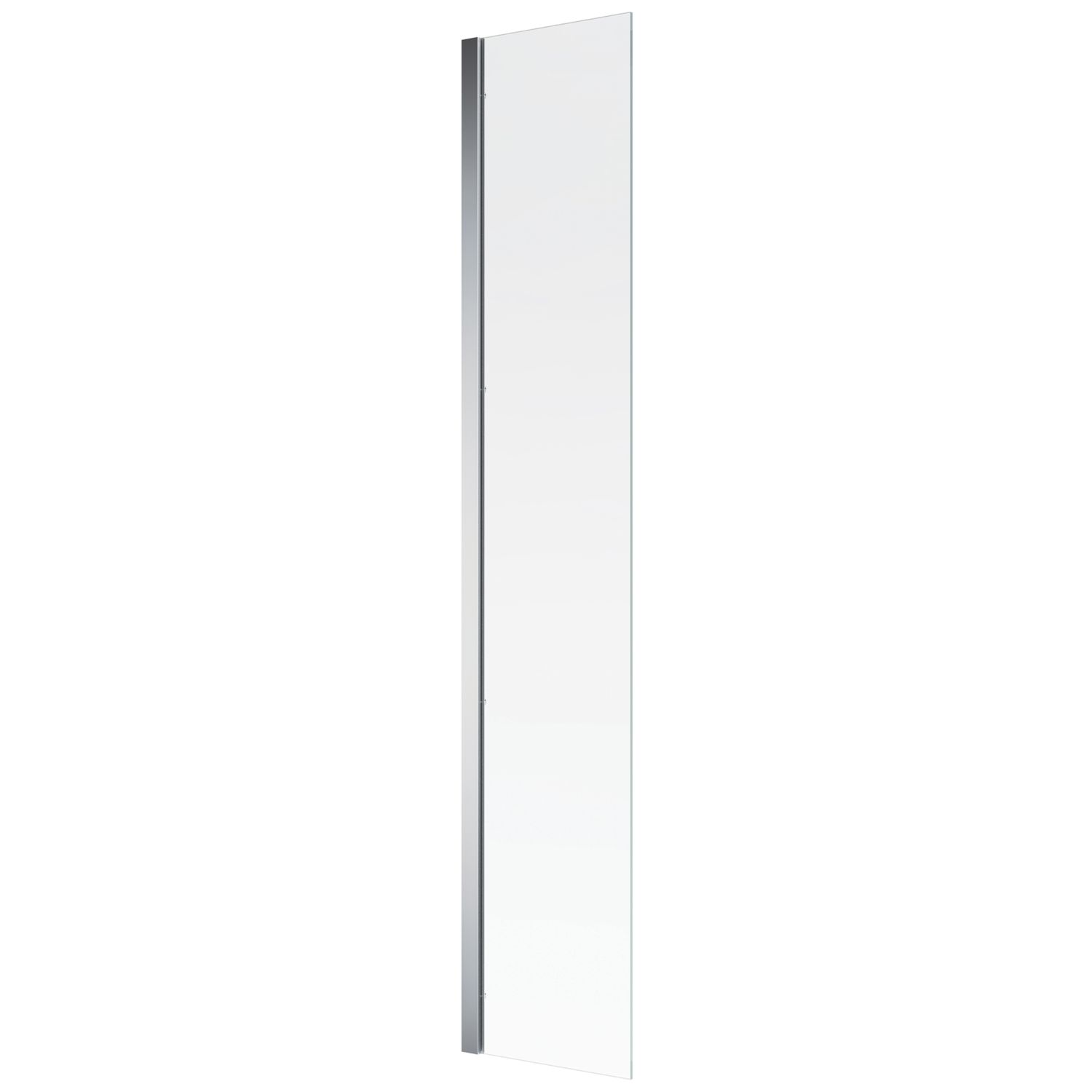 Mira Elevate Semi-Frameless Chrome Mini Bathscreen Static Panel 300mm x 1450mm (255HW)