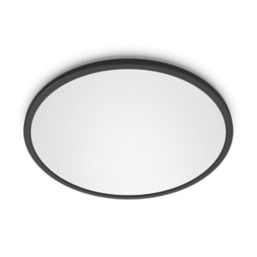 Philips SuperSlim LED Ceiling Light IP20 Black 18W 1500lm