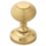 Designer Levers Beehive Door Knob Pair Brushed Brass 60mm