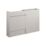 Alaska Bathroom Fitted Furniture Pack LH Vanity with Basin Pearl Grey Matt 1244mm x 355mm x 997mm