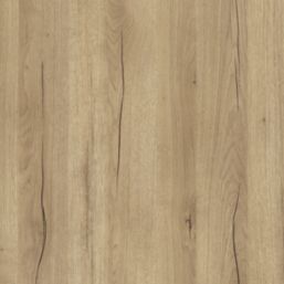 Wilsonart Omega Modern Ashdown Square Edge Matt Brown Oak Effect Laminate Breakfast Bar 4100mm x 900mm x 38mm