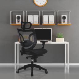 Nautilus Designs Newton High Back Executive Chair Black