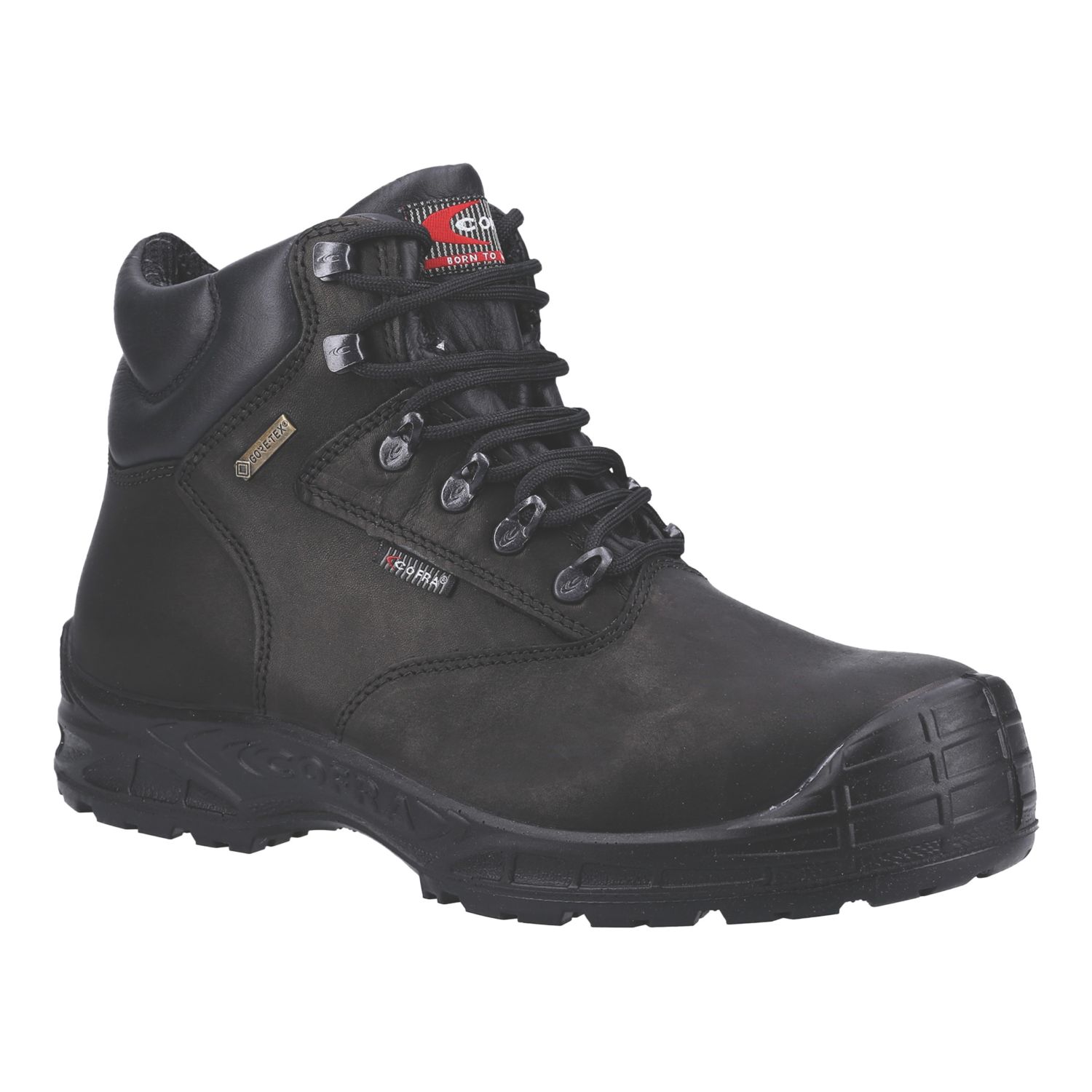 Cofra Hurricane Size 10 Black Water-Resistant Safety Boots (255XP)