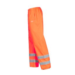 Site Huske Hi-Vis Over Trousers Elasticated Waist Orange Large 27" W 30" L