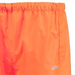 Site Huske Hi-Vis Over Trousers Elasticated Waist Orange Large 27" W 30" L