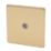 Varilight  1-Gang Coaxial TV Socket Brushed Brass