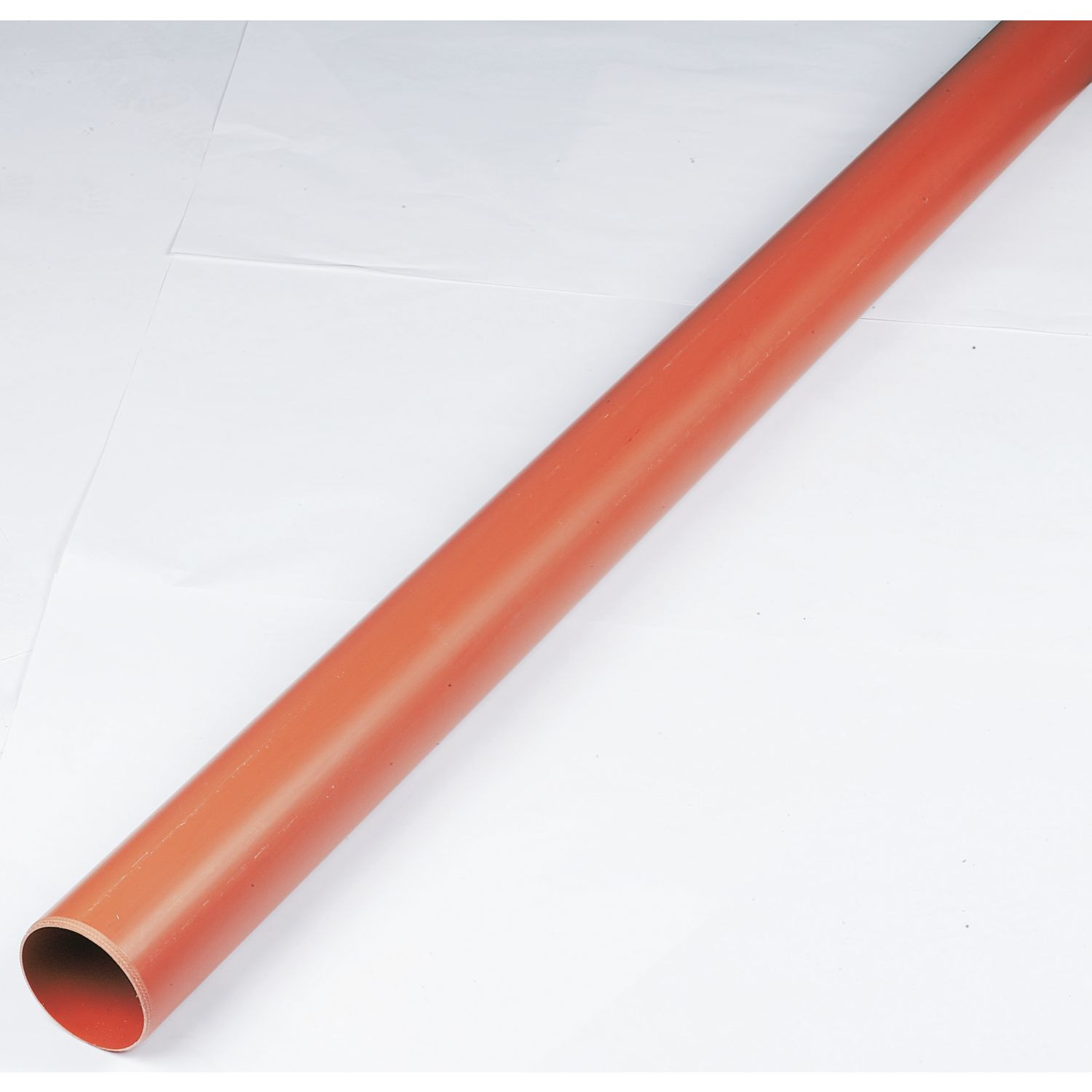 FloPlast Push-Fit Plain-End Underground Drainage Pipe 110mm x 3m (25648)