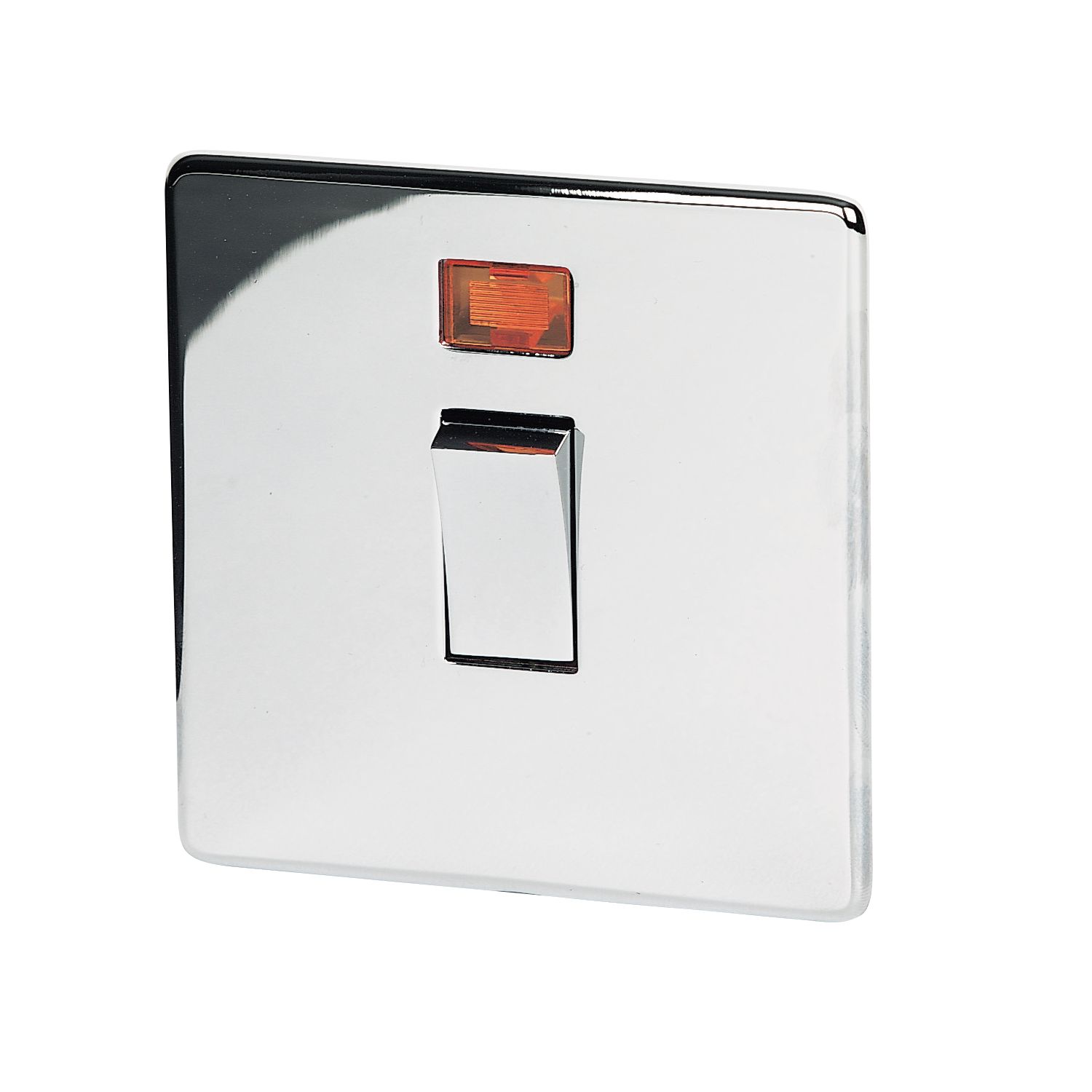 Crabtree Platinum 20A 1-Gang DP Control Switch Polished Chrome with Neon (25676)