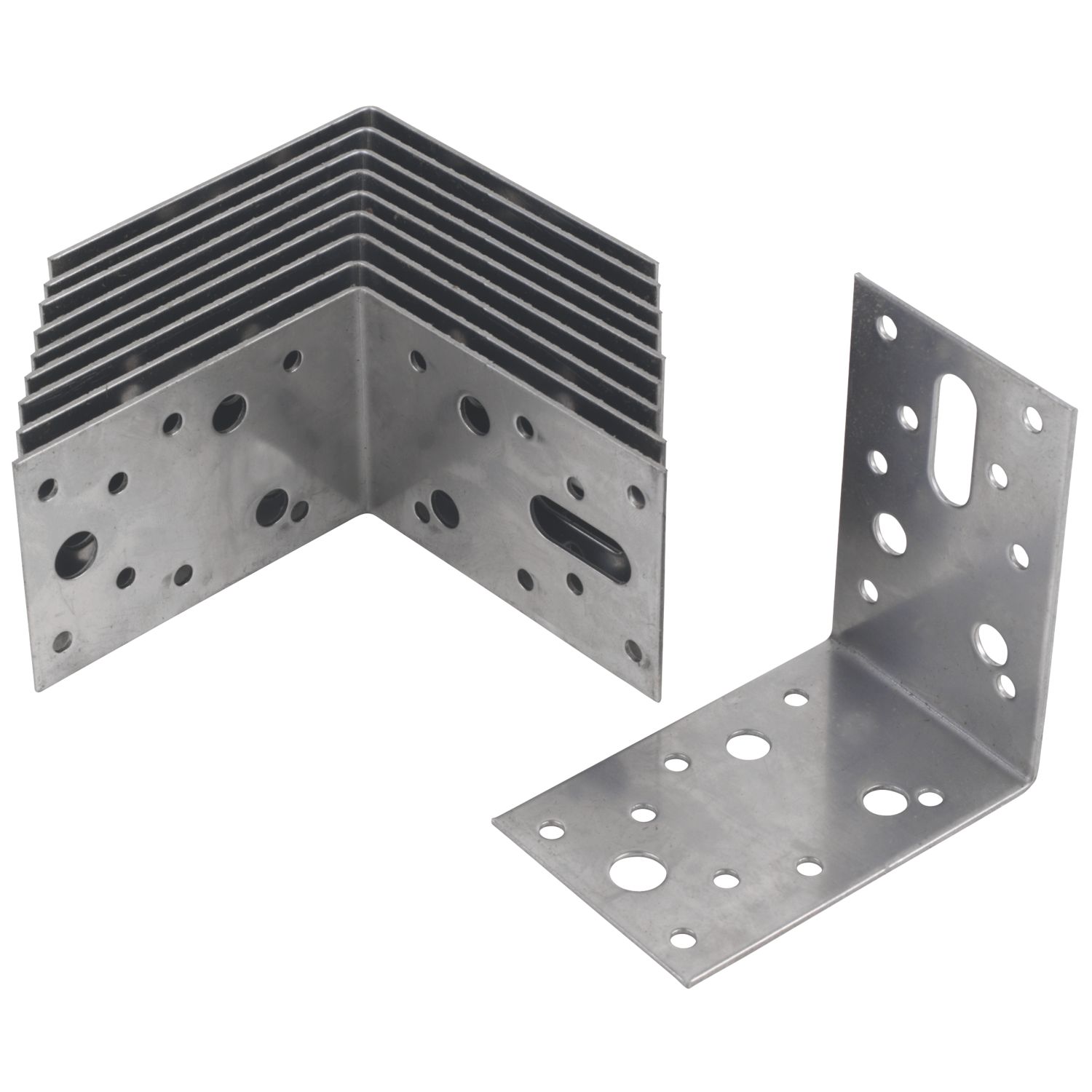 Sabrefix Heavy Duty Angle Brackets Stainless 60mm x 90mm 10 Pack (25693)