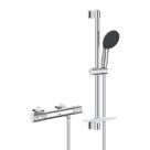 Refurb Grohe Precision Feel HP Rear-Fed Exposed Chrome Thermostatic Shower Mixer Set