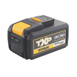 Titan TTT1240BAT/TTB1242CHR 18/36V 4.0/8.0Ah Li-Ion TXP Dual Voltage Battery & Fast Charger Set