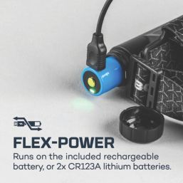Nebo Einstein Flex 1500 Rechargeable LED Headlamp Black 1500lm