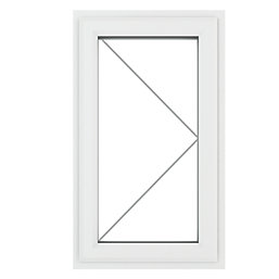 Crystal  Right-Hand Opening Clear Double-Glazed Casement White uPVC Window 610mm x 1190mm