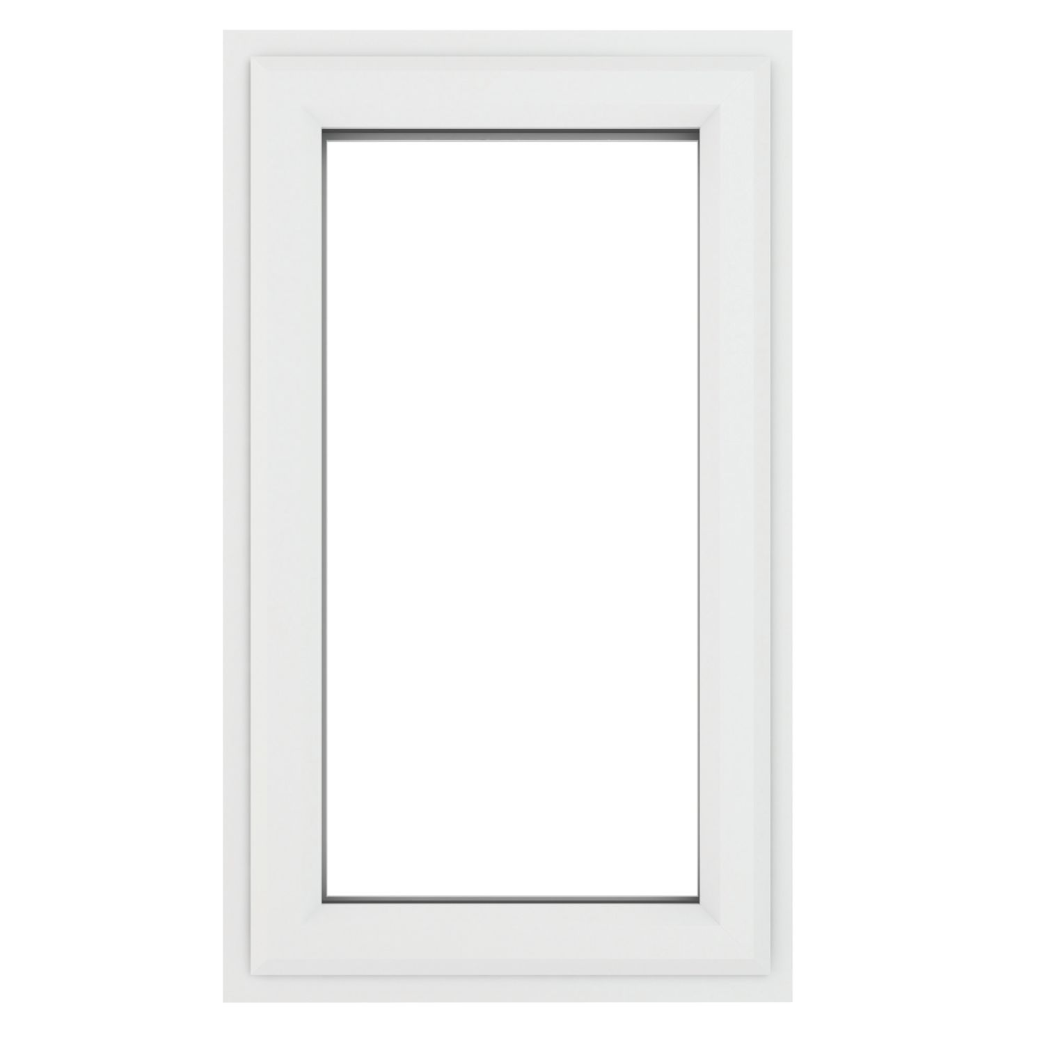 Crystal Right-Hand Opening Clear Double-Glazed Casement White uPVC Window 610mm x 1190mm (256JP)