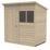 Forest  6' x 4' (Nominal) Pent Overlap Timber Shed with Assembly
