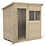 Forest  6' x 4' (Nominal) Pent Overlap Timber Shed with Assembly