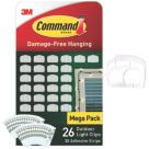 Command Clear Self-Adhesive Decorating Clip 26 Pack