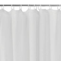 Shower Curtain White 180cm x 180cm