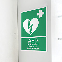 "Automated External Defibrillator" Safety Sign 210mm x 148mm