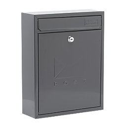 Burg-Wachter Compact Post Box Black Powder-Coated