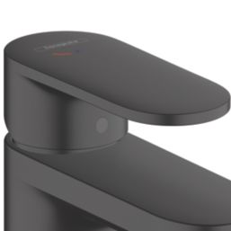 Hansgrohe Vernis Blend 70 Matt Black 126mm Cloakroom Lever Mono Basin Mixer Tap