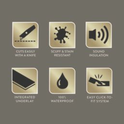 Kraus Ennerdale Natural Look Brown Wood-Effect LVT Flooring 2.75m²