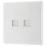 British General 800 Series 2-Gang Master Telephone Socket White