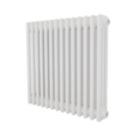 Azur 600mm x 650mm 2733BTU White Horizontal 3 Column Radiator