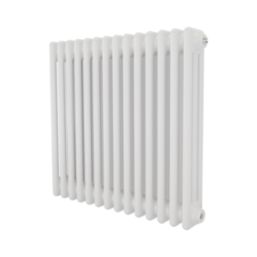 Azur 600mm x 650mm 2733BTU White Horizontal 3 Column Radiator