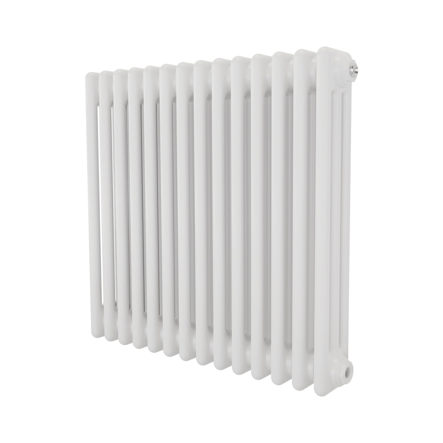 Azur 600mm x 650mm 2733BTU White Horizontal 3 Column Radiator (256YR)