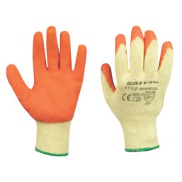 Safe 4U Safe 4U Builders Gloves Orange Medium