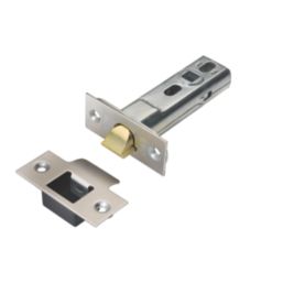 Union Polished Brass & Stainless Steel Heavy Duty Tubular Mortice Latch 82mm Case - 57mm Backset